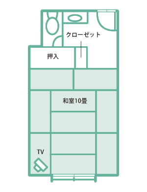 Rm No.101,102,201,202の間取り図