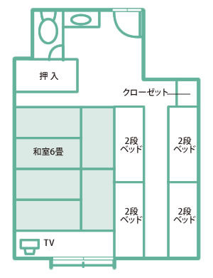 Rm No.105,205の間取り図