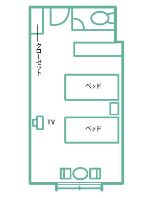 Rm No.106,206の間取り図